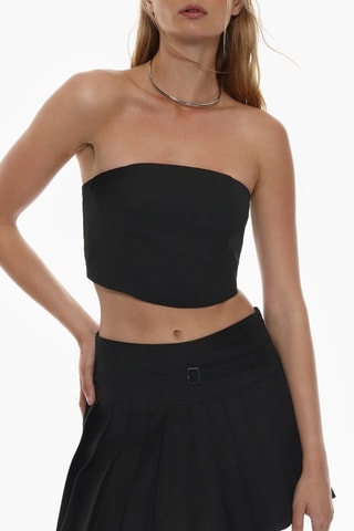 Crop top bustier - Nero