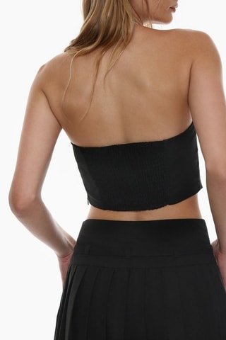 Crop top bustier - Nero