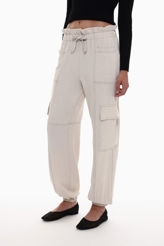 Pantaloni cargo - Ecrù