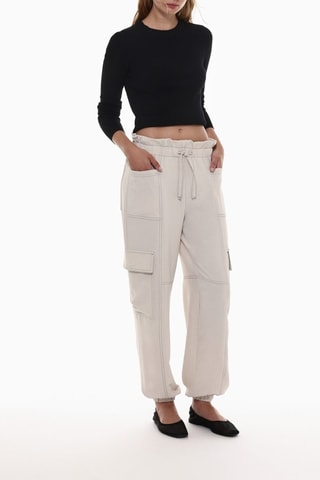 Pantaloni cargo - Ecrù