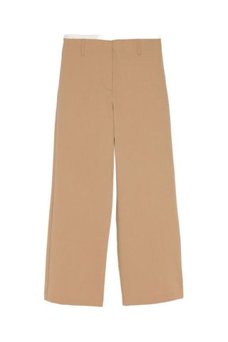Pantaloni straight - Marrone chiaro