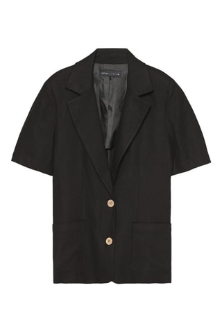 Giacca in lino - Nero