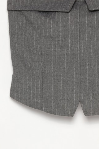 Crop top bustier - Gris foncé