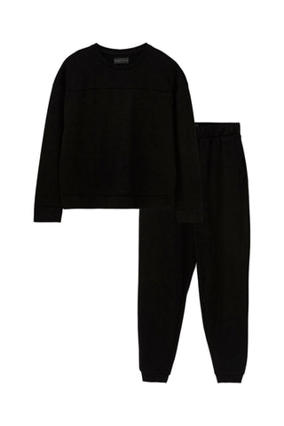 Felpa e pantaloni sportivi - Nero