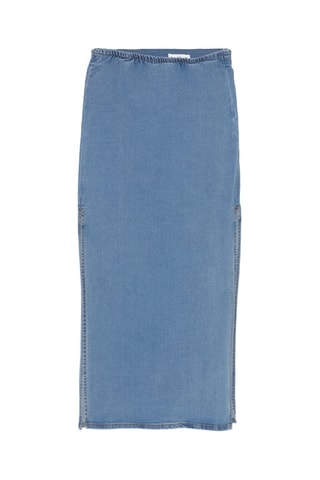 Gonna midi in jeans - Blu