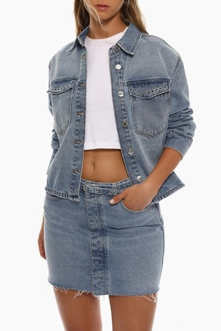 Minigonna in jeans - Blu