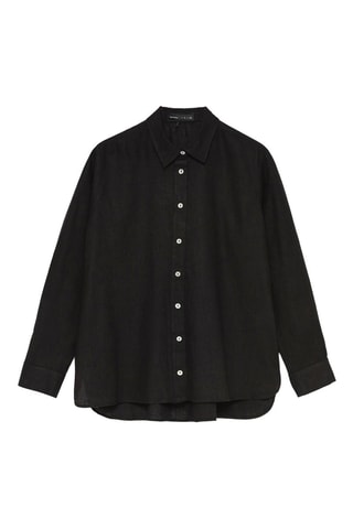 Camicia in lino - Nero