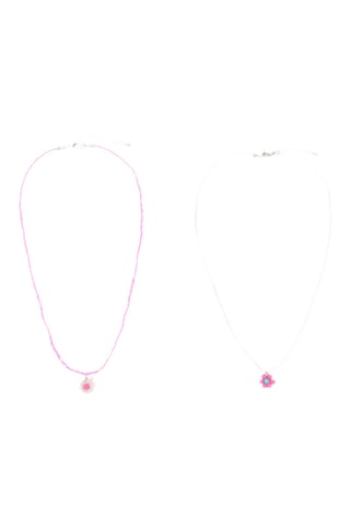 2 collane - Rosa e bianco