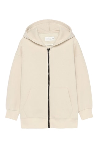 Felpa con cappuccio - Beige
