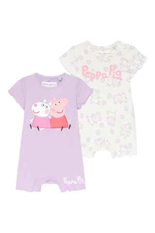 2 tute Peppa Pig - Malva e bianco