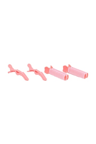 4 pinze per capelli - Rosa