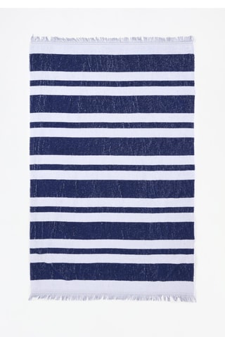 Telo mare - Bianco e navy