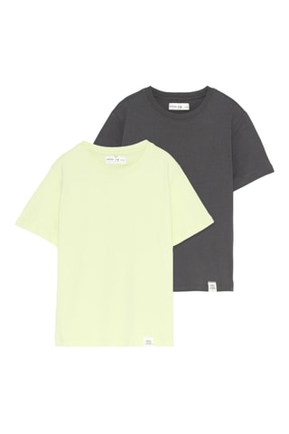 2 t-shirt - Verde chiaro e antracite