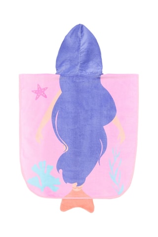 Mantellina da bagno con cappuccio - Rosa