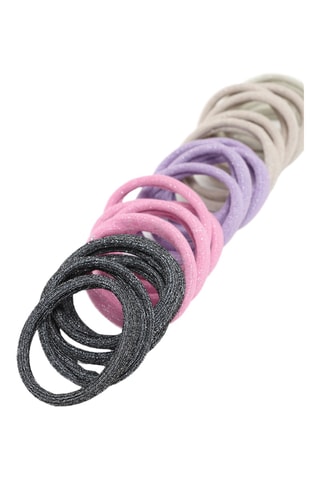30 scrunchie - Nero e rosa
