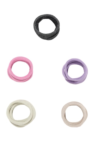 30 scrunchie - Nero e rosa