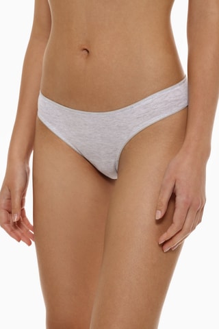 3 slip - Grigio melange e grigio scuro