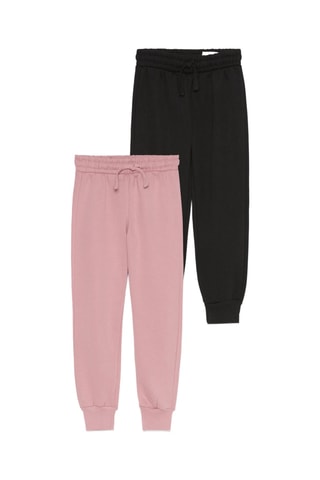 2 pantaloni - Rosa e nero