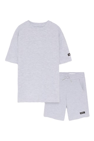 T-shirt e shorts - Grigio