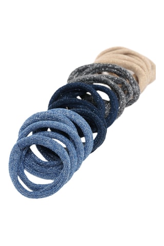 20 elastici per capelli - Cobalto