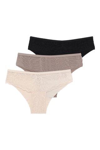 3 slip - Marrone e nero