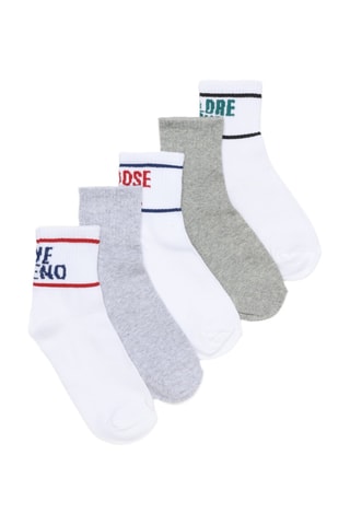 5 paia di calze - Bianco