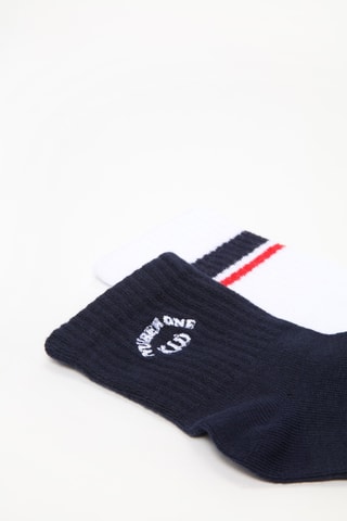 2 paia di calze - Navy e bianco
