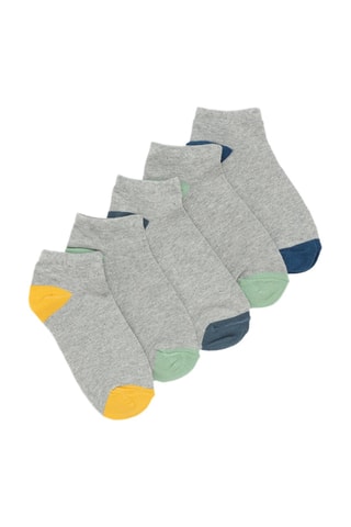 5 paia di calze - Grigio melange
