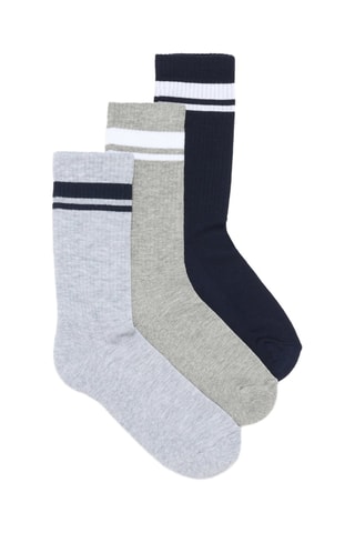 3 paia di calze - Navy e grigio
