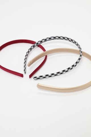 3 cerchietti - Rosso e dorato
