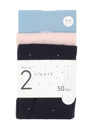 2 collant - 50 denari - Nero e rosa