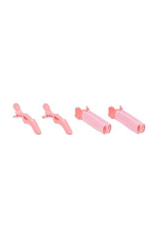 4 pinze per capelli - Rosa