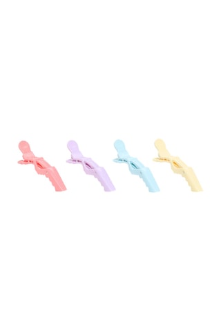4 pinze per capelli - Rosa e azzurro