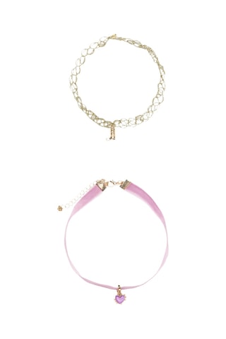 2 bracciali - Dorato e rosa