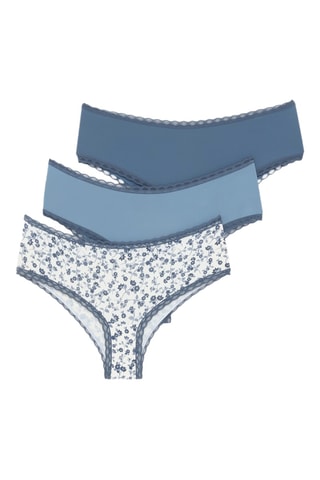 3 culotte - Bianco e navy