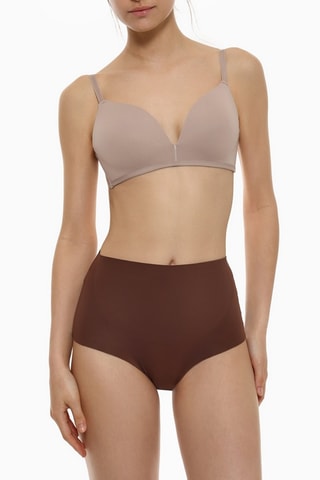 Culotte a vita alta - Marrone