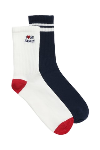 2 paia di calze - Bianco e nero