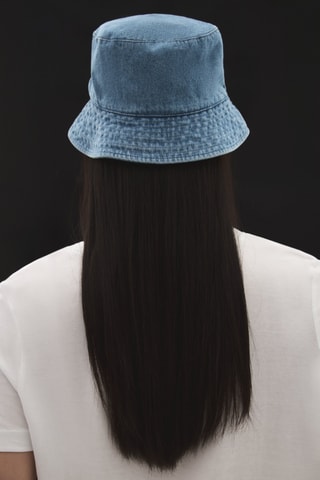 Cappello da pescatore in jeans - Navy