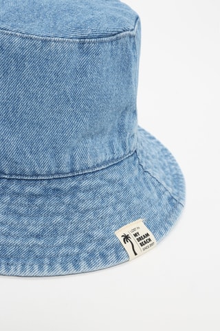 Cappello da pescatore in jeans - Navy