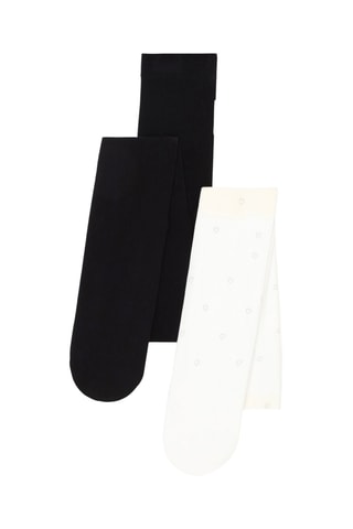 2 collant - 50 denari - Nero e bianco