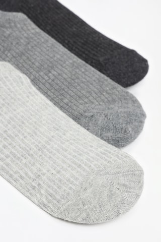 3 paia di calzini - Grigio