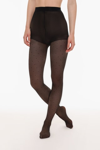 2 paia di collant - Nero
