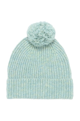Berretto con pompon - Verde chiaro