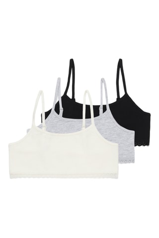 3 top - Bianco e grigio chiaro melange