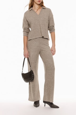 Pantaloni - Taupe melange