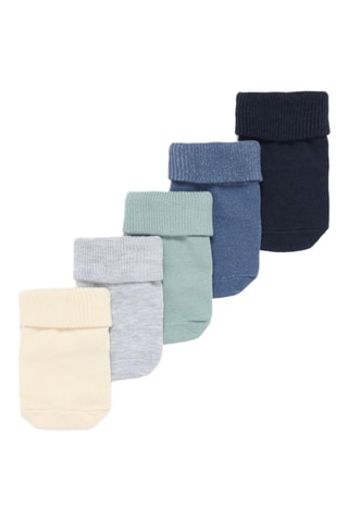 5 paia di calze antiscivolo - Beige e grigio chiaro melange