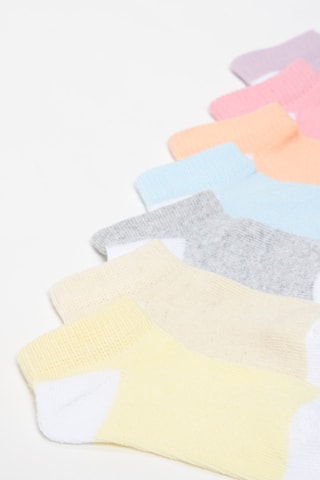 7 paia di calze - Giallo e beige
