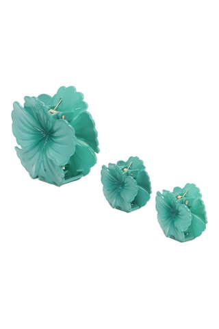 3 pinze per capelli - Verde