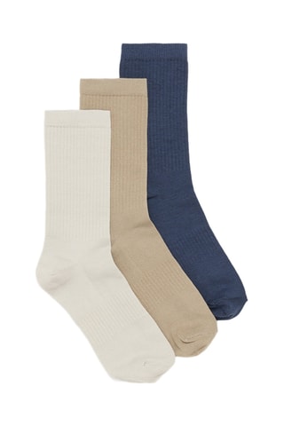 3 paia di calze - Ecrù e beige