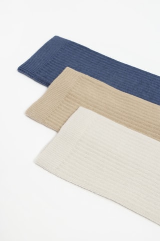3 paia di calze - Ecrù e beige